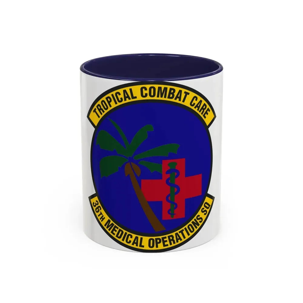 36th Medical Operations Squadron (U.S. Air Force) Accent Coffee Mug 11oz Navy - Go Mug Yourself