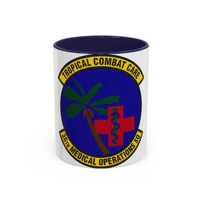 36th Medical Operations Squadron (U.S. Air Force) Accent Coffee Mug 11oz Navy - Go Mug Yourself
