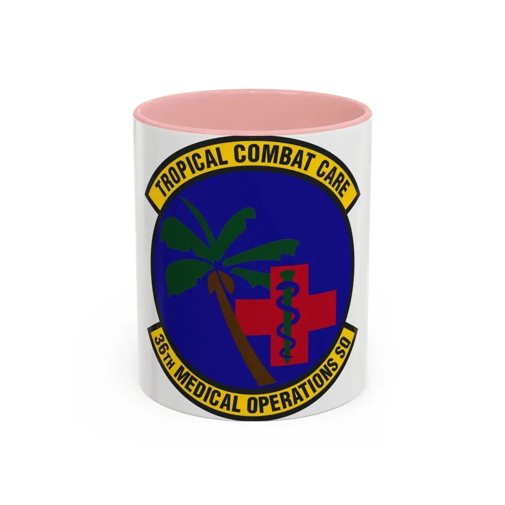 36th Medical Operations Squadron (U.S. Air Force) Accent Coffee Mug 11oz Pink - Go Mug Yourself