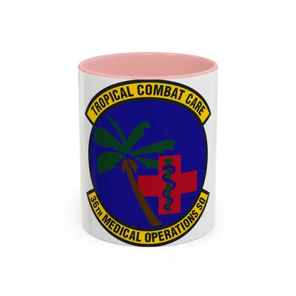 36th Medical Operations Squadron (U.S. Air Force) Accent Coffee Mug 11oz Pink - Go Mug Yourself
