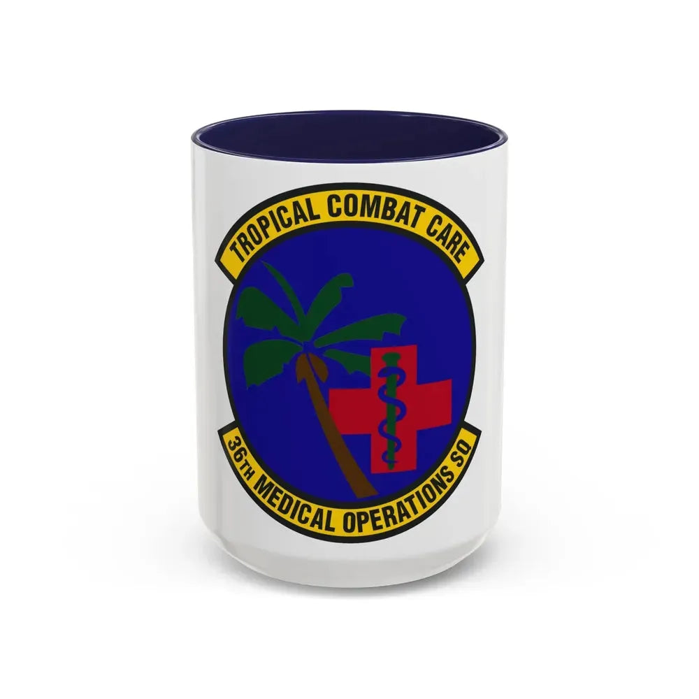 36th Medical Operations Squadron (U.S. Air Force) Accent Coffee Mug 15oz Navy - Go Mug Yourself