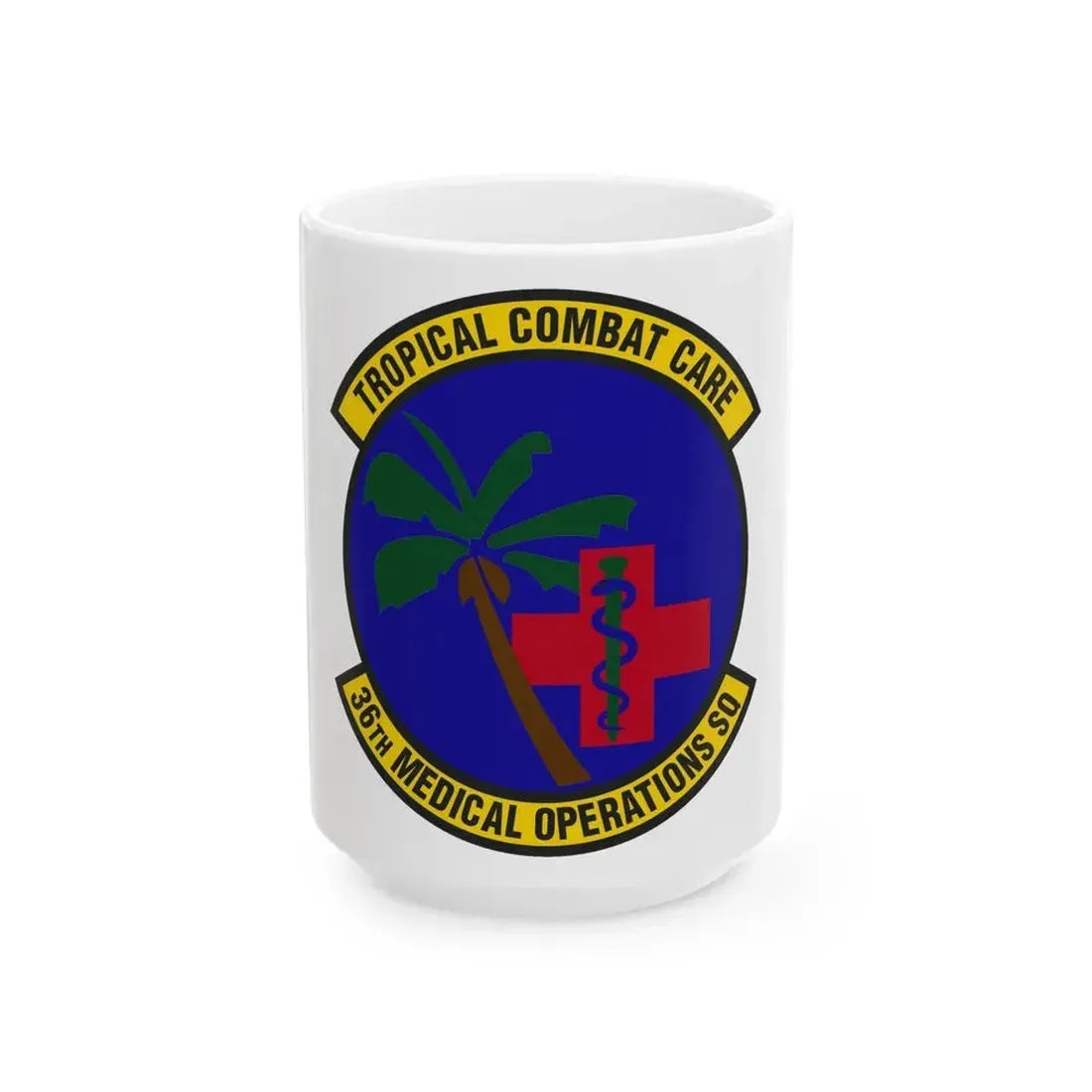 36th Medical Operations Squadron (U.S. Air Force) White Coffee Mug 15oz - Go Mug Yourself