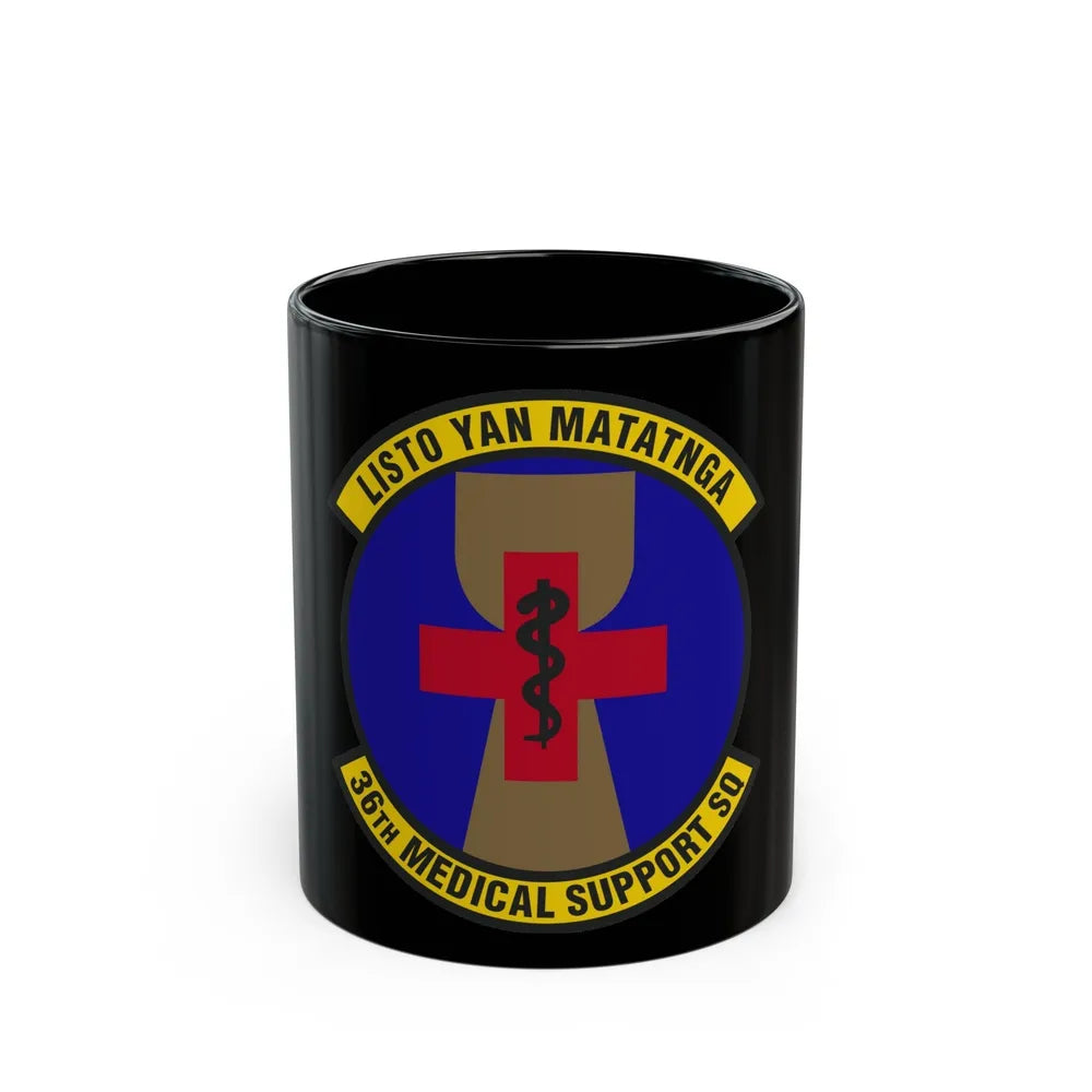 36th Medical Support Squadron (U.S. Air Force) Black Coffee Mug-11oz-Go Mug Yourself