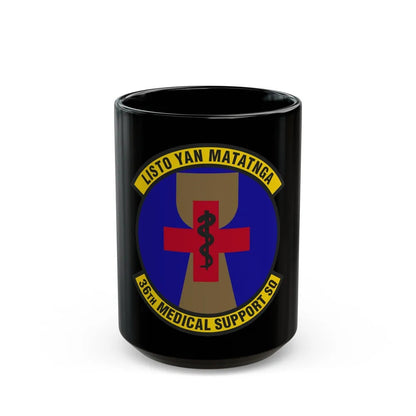 36th Medical Support Squadron (U.S. Air Force) Black Coffee Mug-15oz-Go Mug Yourself