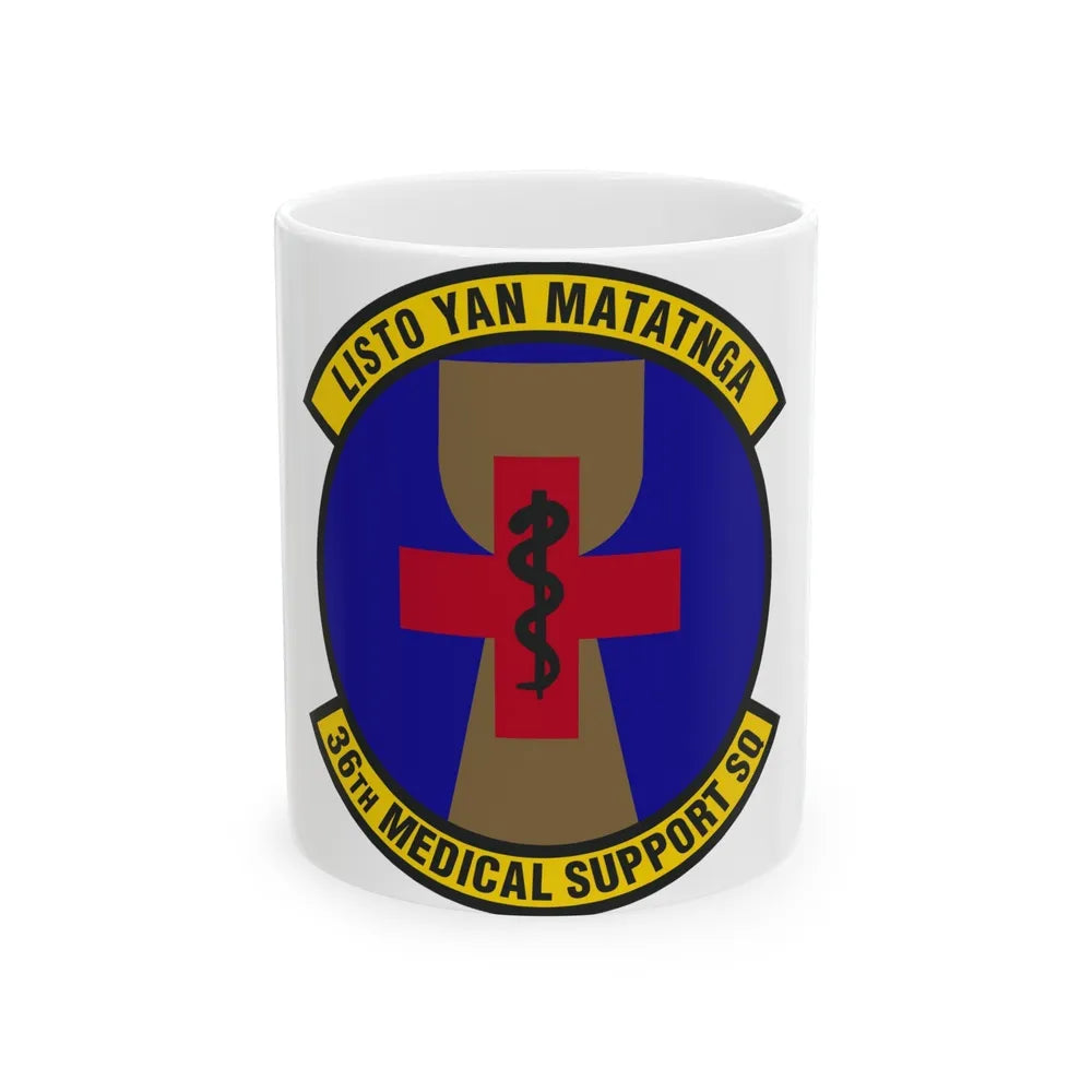 36th Medical Support Squadron (U.S. Air Force) White Coffee Mug-11oz-Go Mug Yourself