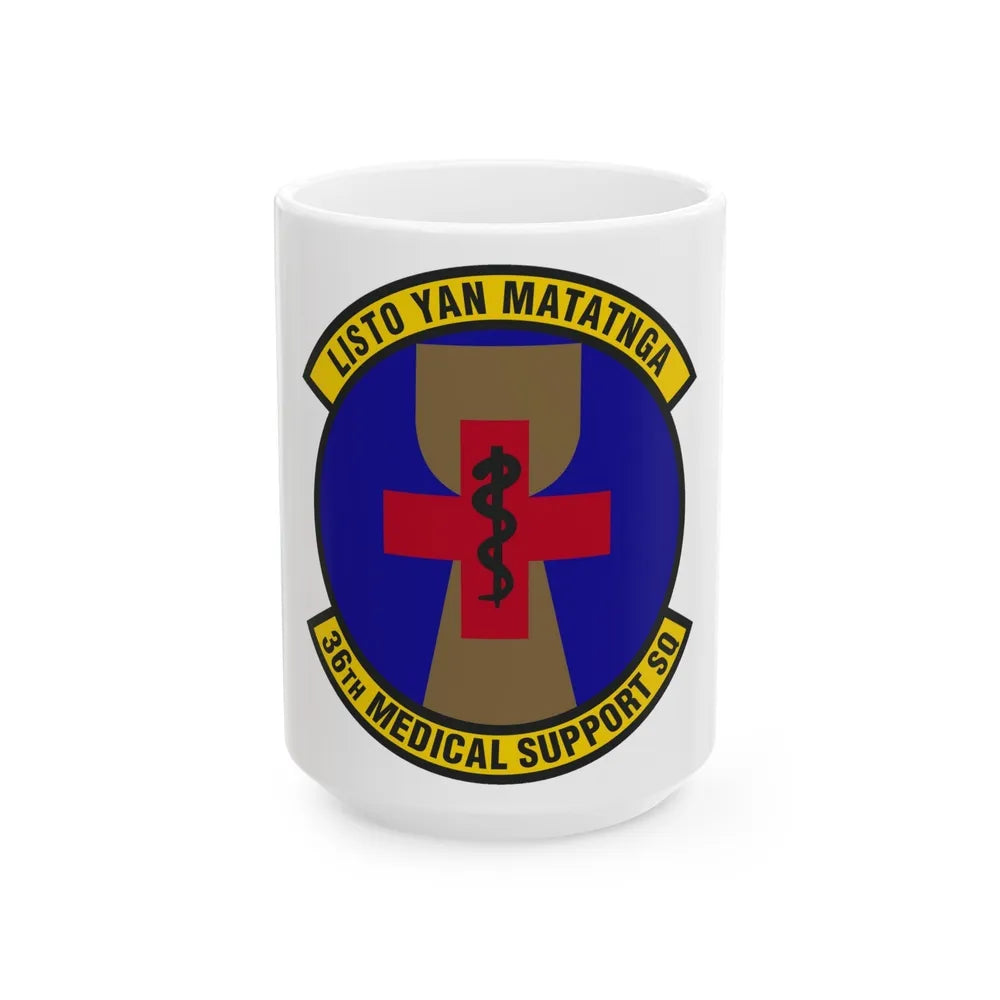 36th Medical Support Squadron (U.S. Air Force) White Coffee Mug-15oz-Go Mug Yourself