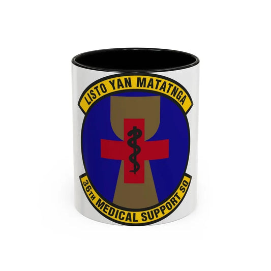 36th Medical Support Squadron (U.S. Air Force) Accent Coffee Mug 11oz Black - Go Mug Yourself
