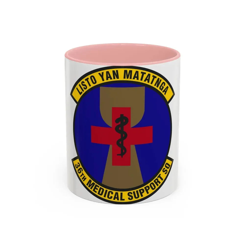 36th Medical Support Squadron (U.S. Air Force) Accent Coffee Mug 11oz Pink - Go Mug Yourself
