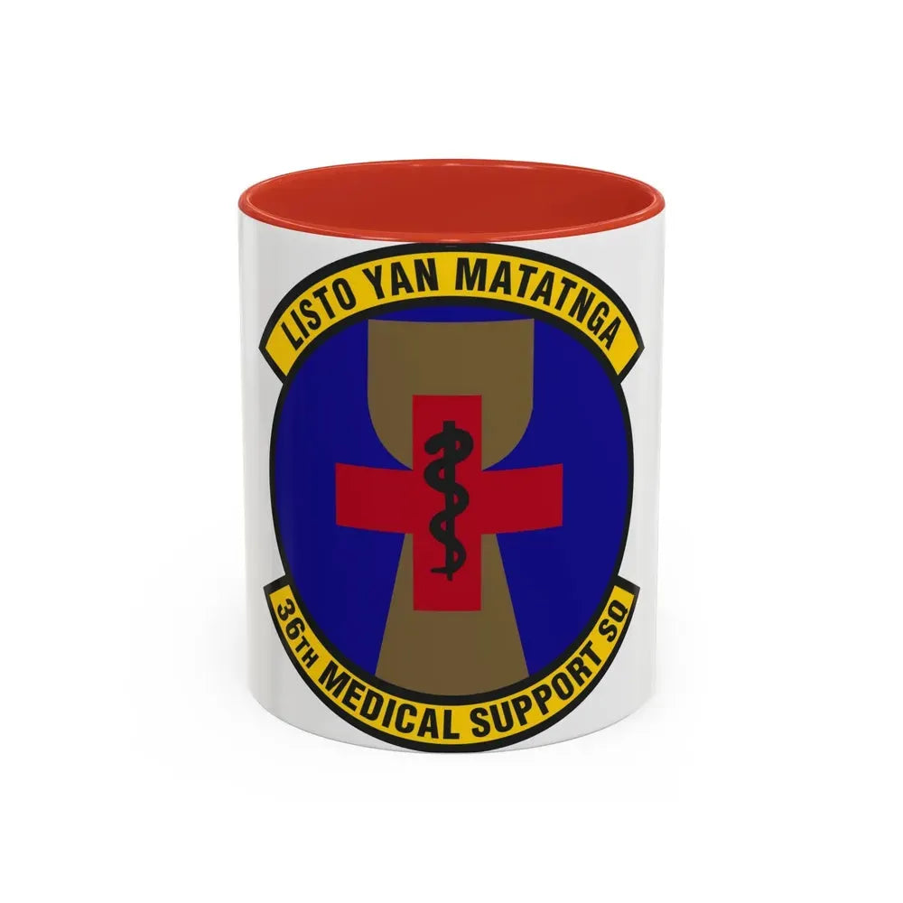 36th Medical Support Squadron (U.S. Air Force) Accent Coffee Mug 11oz Red - Go Mug Yourself