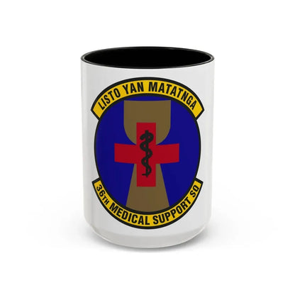 36th Medical Support Squadron (U.S. Air Force) Accent Coffee Mug 15oz Black - Go Mug Yourself