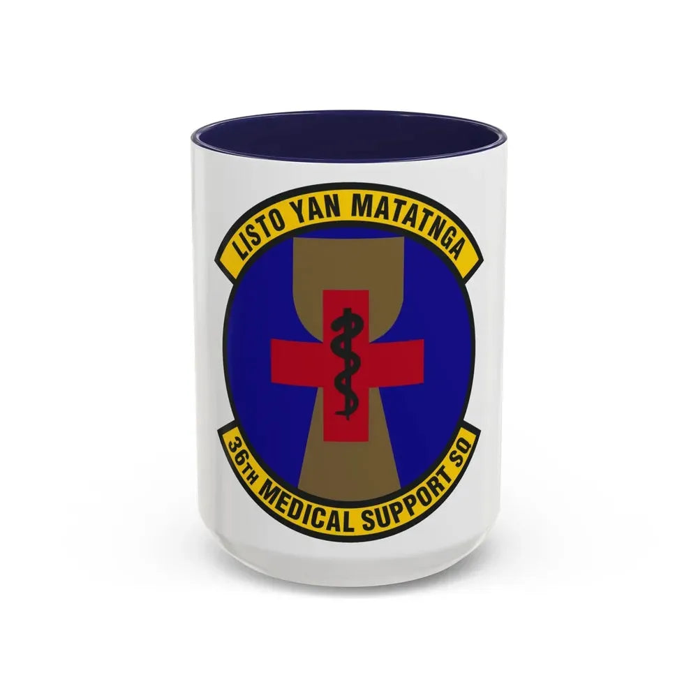 36th Medical Support Squadron (U.S. Air Force) Accent Coffee Mug 15oz Navy - Go Mug Yourself