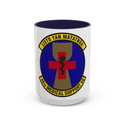 36th Medical Support Squadron (U.S. Air Force) Accent Coffee Mug 15oz Navy - Go Mug Yourself