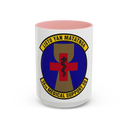 36th Medical Support Squadron (U.S. Air Force) Accent Coffee Mug 15oz Pink - Go Mug Yourself