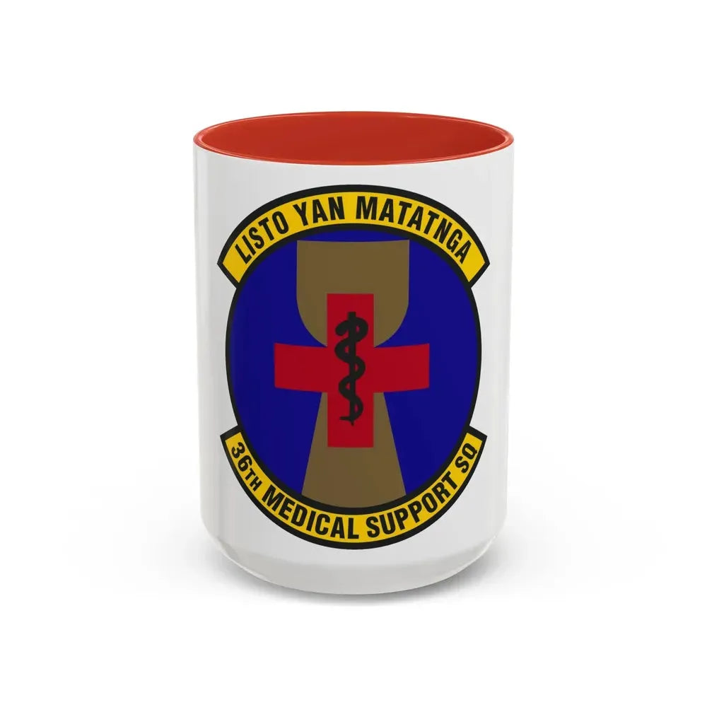 36th Medical Support Squadron (U.S. Air Force) Accent Coffee Mug 15oz Red - Go Mug Yourself