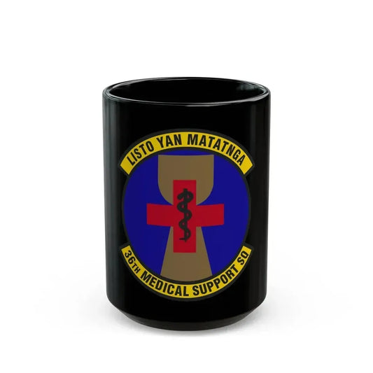 36th Medical Support Squadron (U.S. Air Force) Black Coffee Mug 15oz - Go Mug Yourself