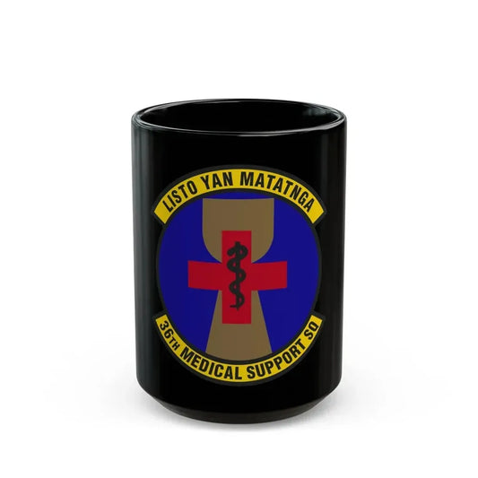 36th Medical Support Squadron (U.S. Air Force) Black Coffee Mug 15oz - Go Mug Yourself