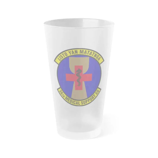 36th Medical Support Squadron (U.S. Air Force) Frosted Pint Glass 16oz 16oz Frosted - Go Mug Yourself
