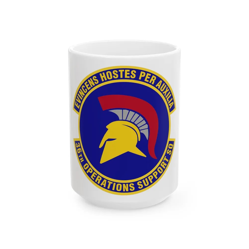 36th Operations Support Squadron (U.S. Air Force) White Coffee Mug-15oz-Go Mug Yourself