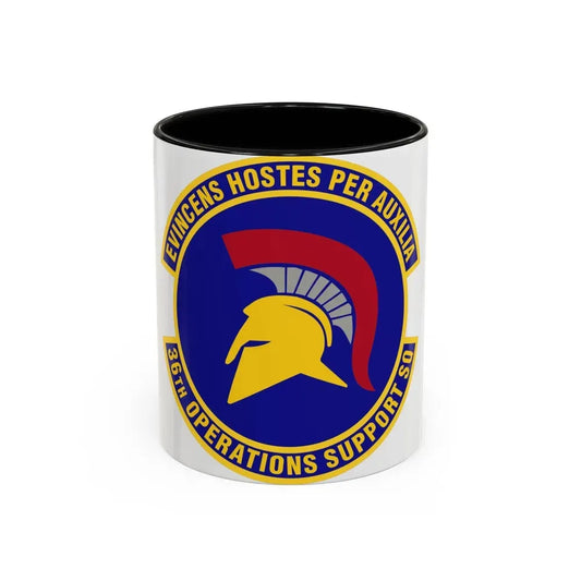 36th Operations Support Squadron (U.S. Air Force) Accent Coffee Mug 11oz Black - Go Mug Yourself