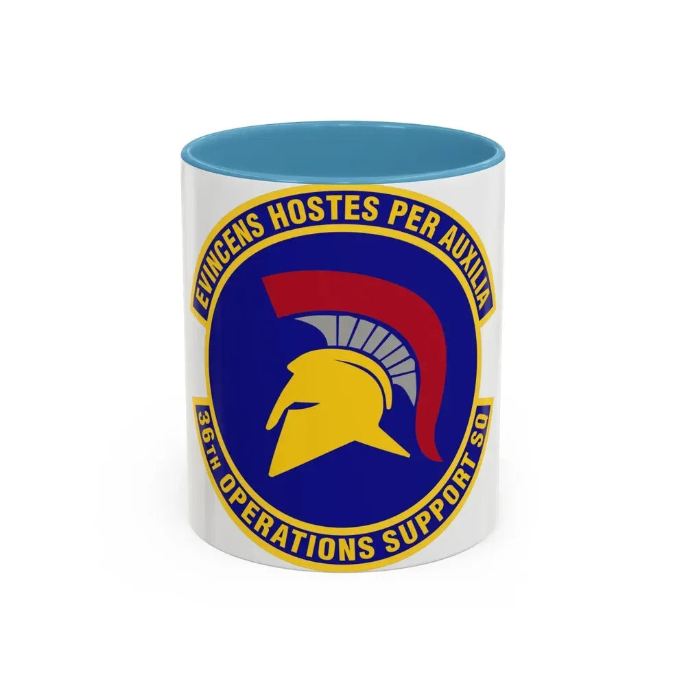36th Operations Support Squadron (U.S. Air Force) Accent Coffee Mug 11oz Light Blue - Go Mug Yourself
