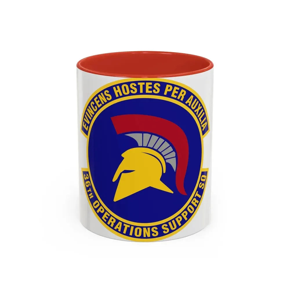 36th Operations Support Squadron (U.S. Air Force) Accent Coffee Mug 11oz Red - Go Mug Yourself