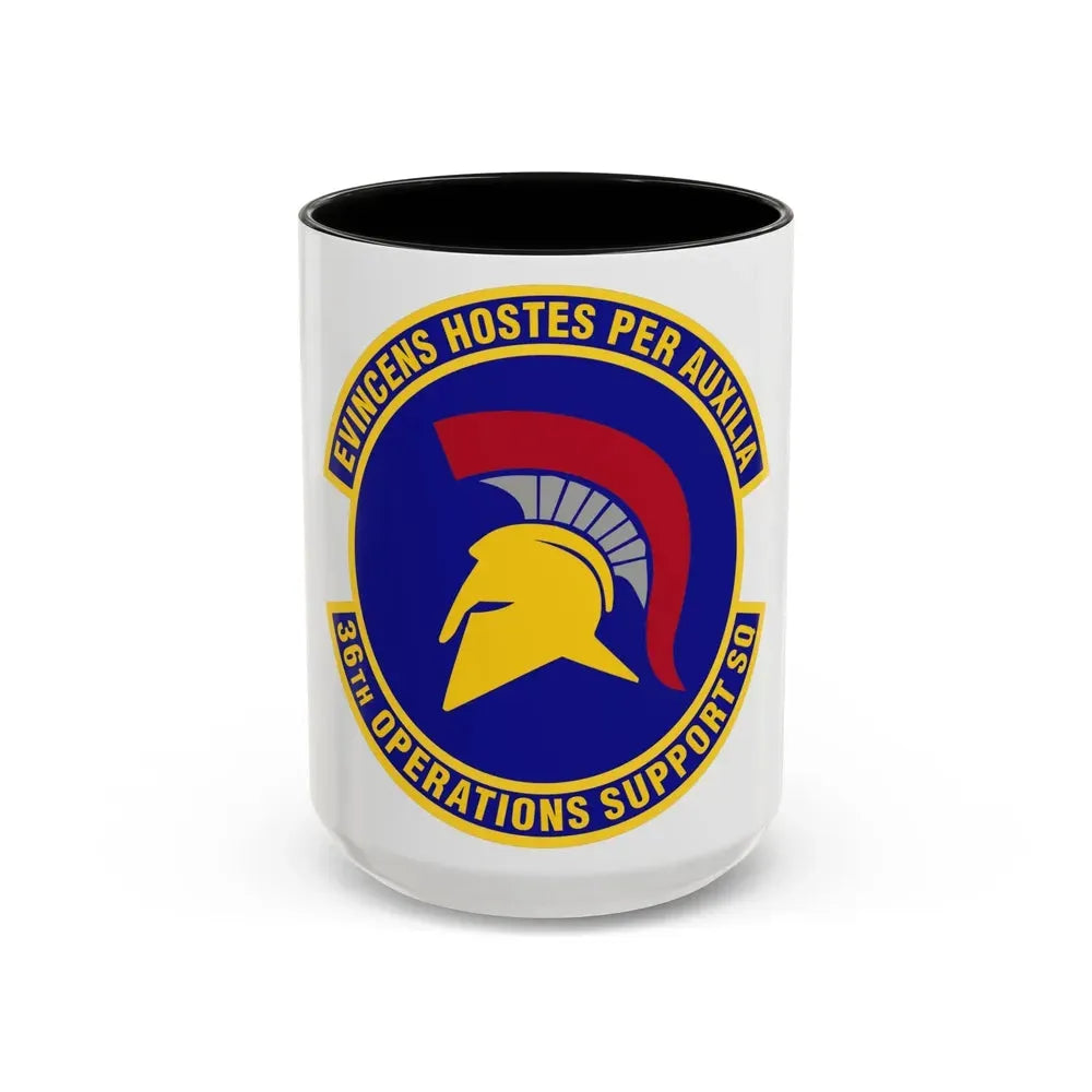36th Operations Support Squadron (U.S. Air Force) Accent Coffee Mug 15oz Black - Go Mug Yourself