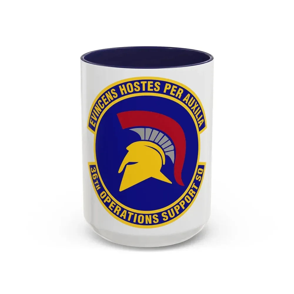 36th Operations Support Squadron (U.S. Air Force) Accent Coffee Mug 15oz Navy - Go Mug Yourself