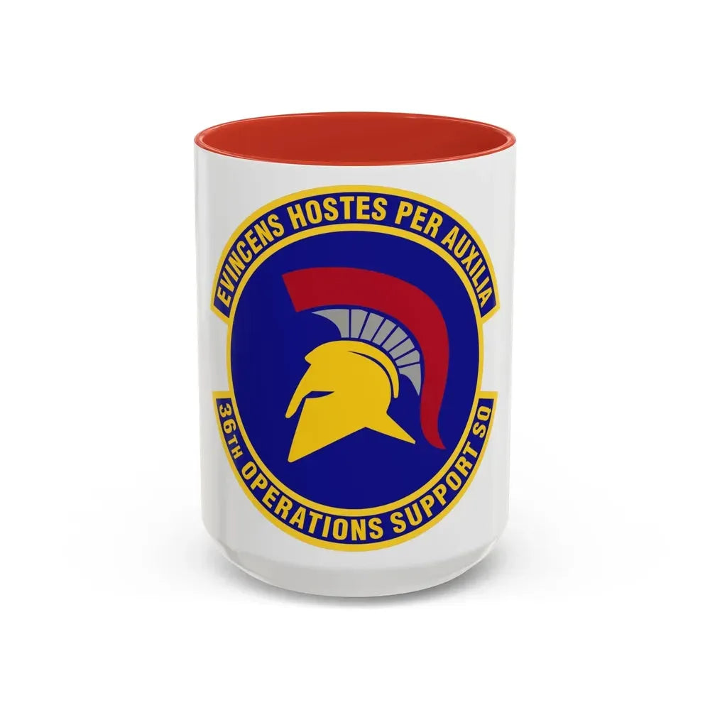 36th Operations Support Squadron (U.S. Air Force) Accent Coffee Mug 15oz Red - Go Mug Yourself