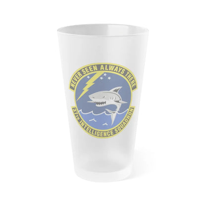 37 Intelligence Squadron ACC (U.S. Air Force) Frosted Pint Glass 16oz-16oz-Frosted-Go Mug Yourself