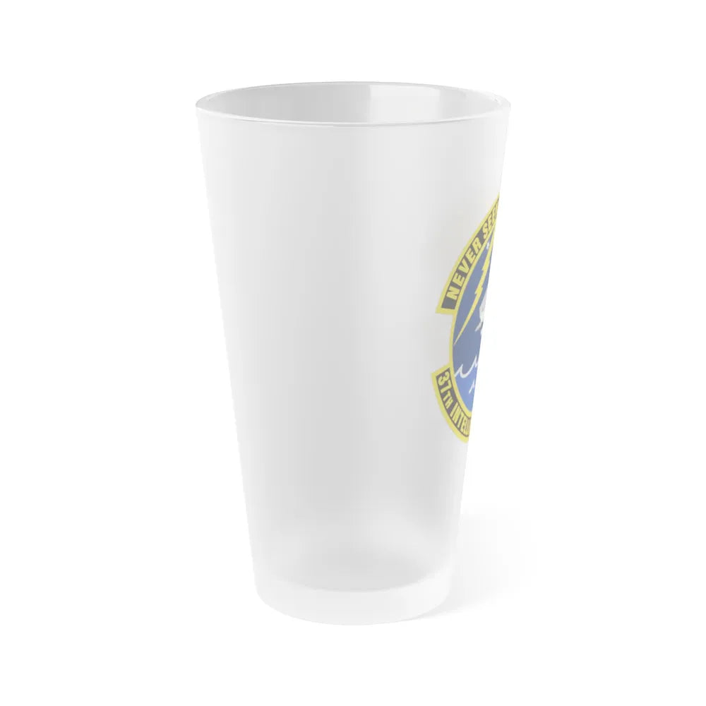 37 Intelligence Squadron ACC (U.S. Air Force) Frosted Pint Glass 16oz-Go Mug Yourself