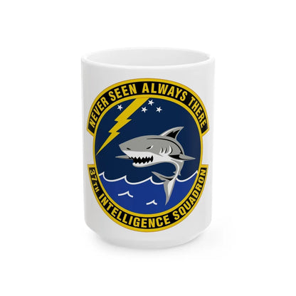 37 Intelligence Squadron ACC (U.S. Air Force) White Coffee Mug-15oz-Go Mug Yourself