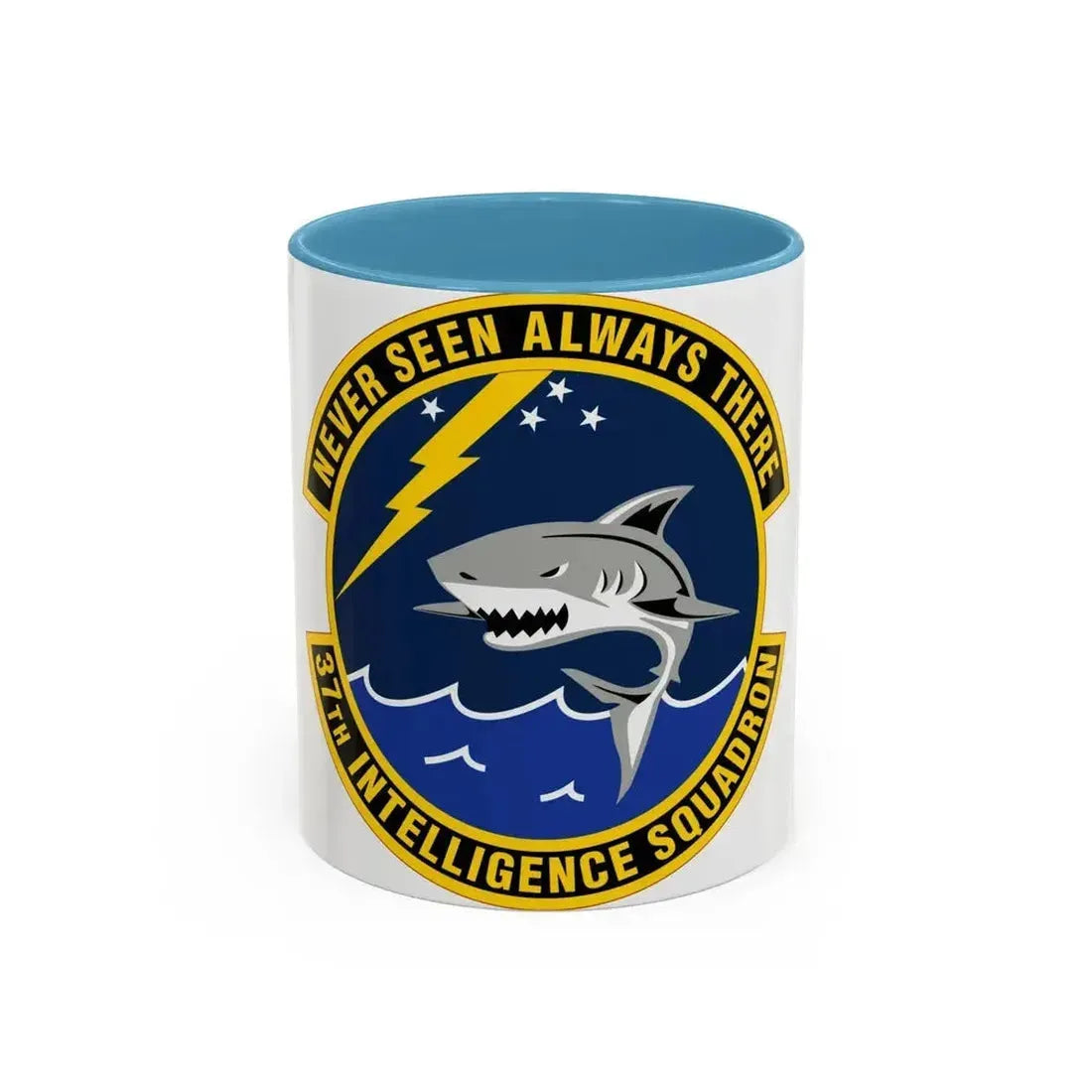 37 Intelligence Squadron ACC (U.S. Air Force) Accent Coffee Mug 11oz Light Blue - Go Mug Yourself
