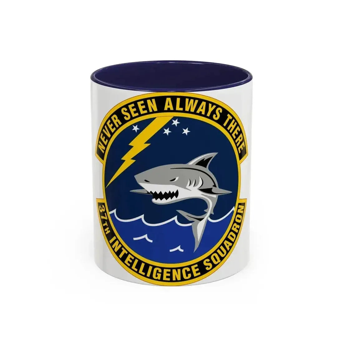 37 Intelligence Squadron ACC (U.S. Air Force) Accent Coffee Mug 11oz Navy - Go Mug Yourself