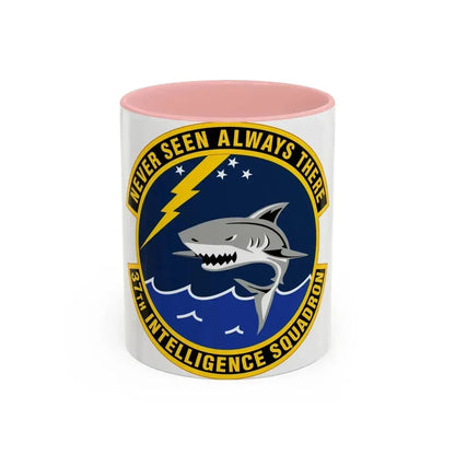 37 Intelligence Squadron ACC (U.S. Air Force) Accent Coffee Mug 11oz Pink - Go Mug Yourself