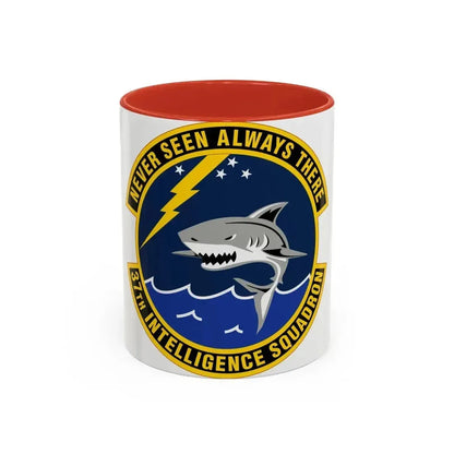 37 Intelligence Squadron ACC (U.S. Air Force) Accent Coffee Mug 11oz Red - Go Mug Yourself
