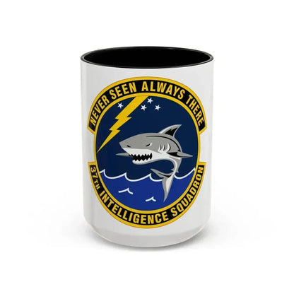37 Intelligence Squadron ACC (U.S. Air Force) Accent Coffee Mug 15oz Black - Go Mug Yourself