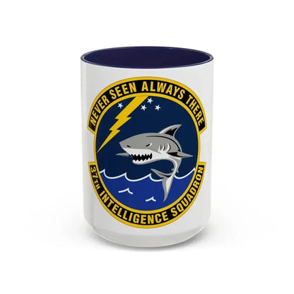 37 Intelligence Squadron ACC (U.S. Air Force) Accent Coffee Mug 15oz Navy - Go Mug Yourself