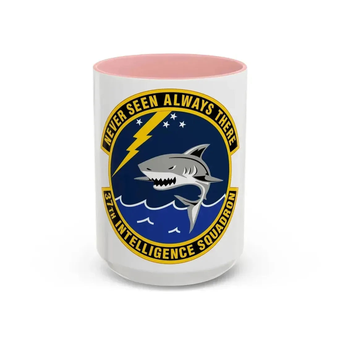 37 Intelligence Squadron ACC (U.S. Air Force) Accent Coffee Mug 15oz Pink - Go Mug Yourself