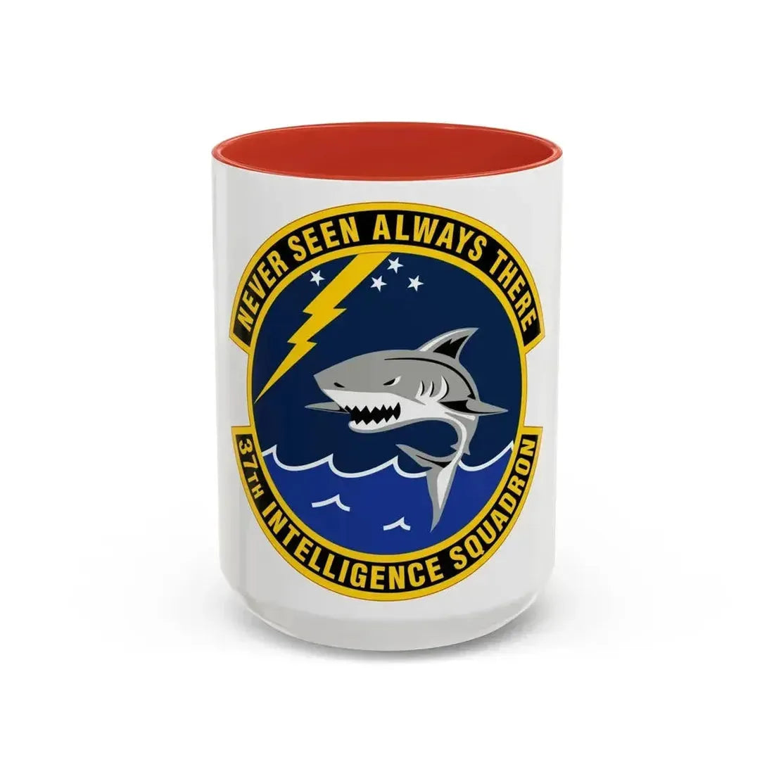37 Intelligence Squadron ACC (U.S. Air Force) Accent Coffee Mug 15oz Red - Go Mug Yourself