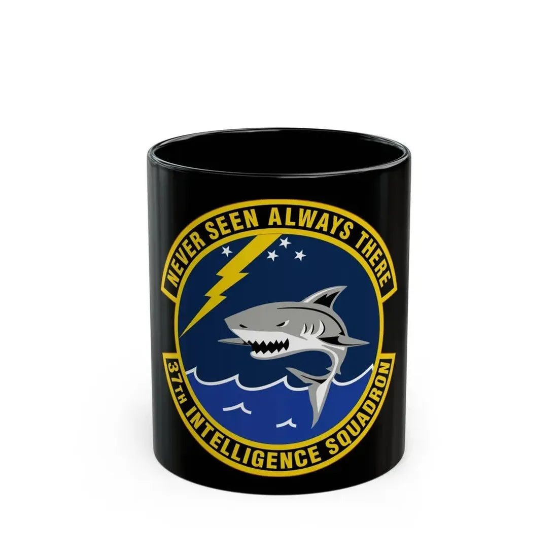 37 Intelligence Squadron ACC (U.S. Air Force) Black Coffee Mug 11oz - Go Mug Yourself