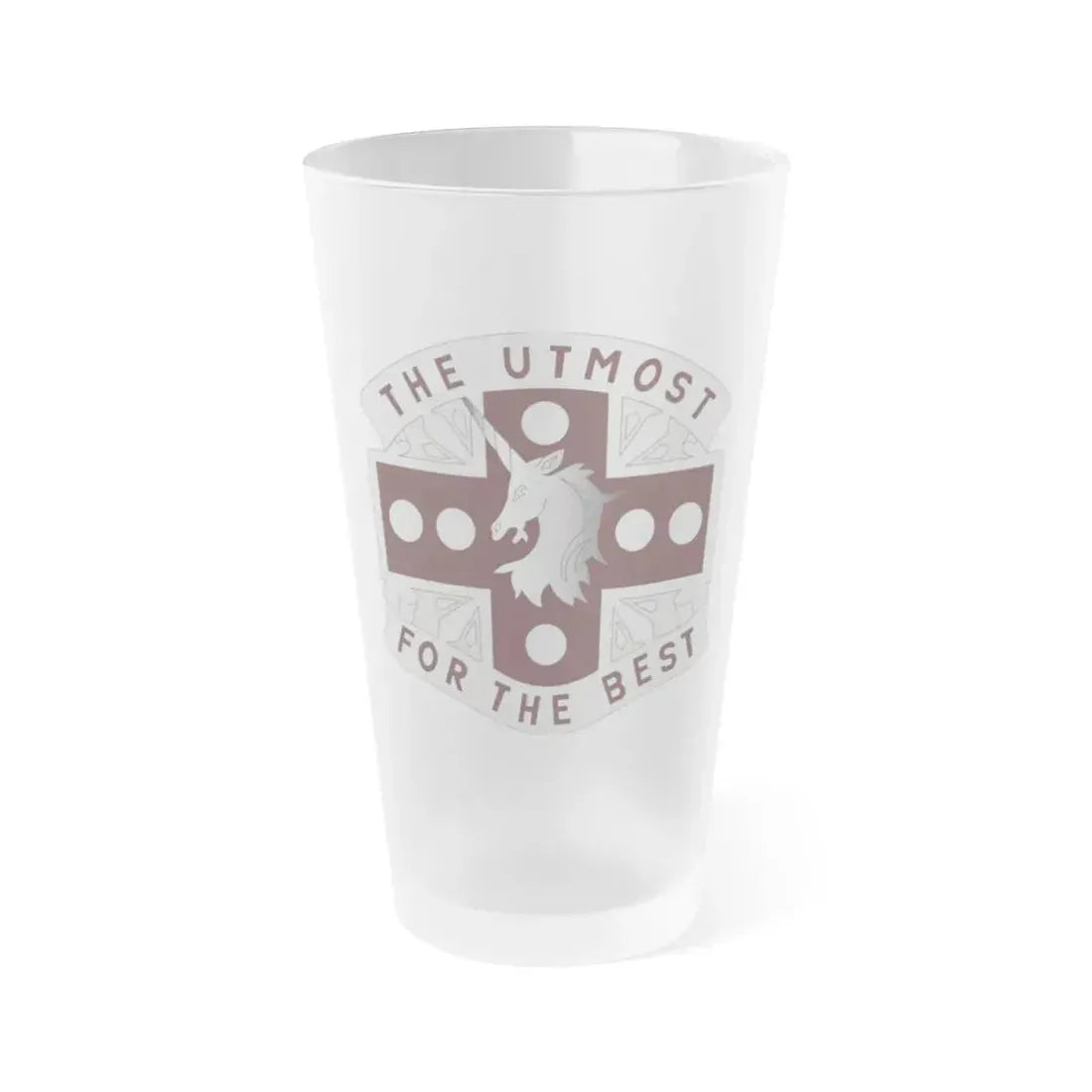37 Medical Battalion (U.S. Army) Frosted Pint Glass 16oz Default Title - Go Mug Yourself