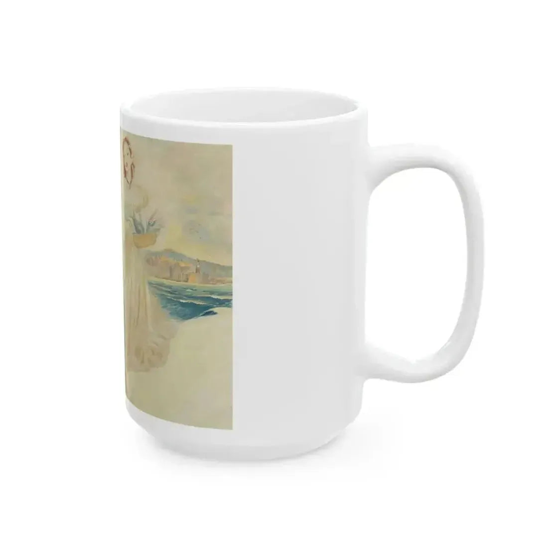 37 Year Vigil, American Weekly Magazine interior illustration, June 12, 1949 - White Coffee Mug - Go Mug Yourself