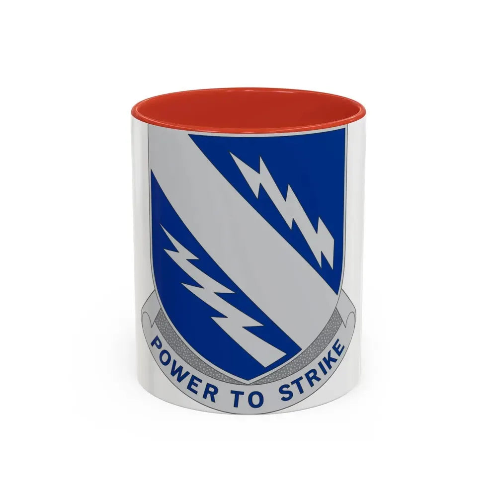 370 Armored Infantry Battalion (U.S. Army) Accent Coffee Mug 11oz Red - Go Mug Yourself