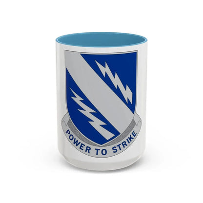 370 Armored Infantry Battalion (U.S. Army) Accent Coffee Mug 15oz Light Blue - Go Mug Yourself