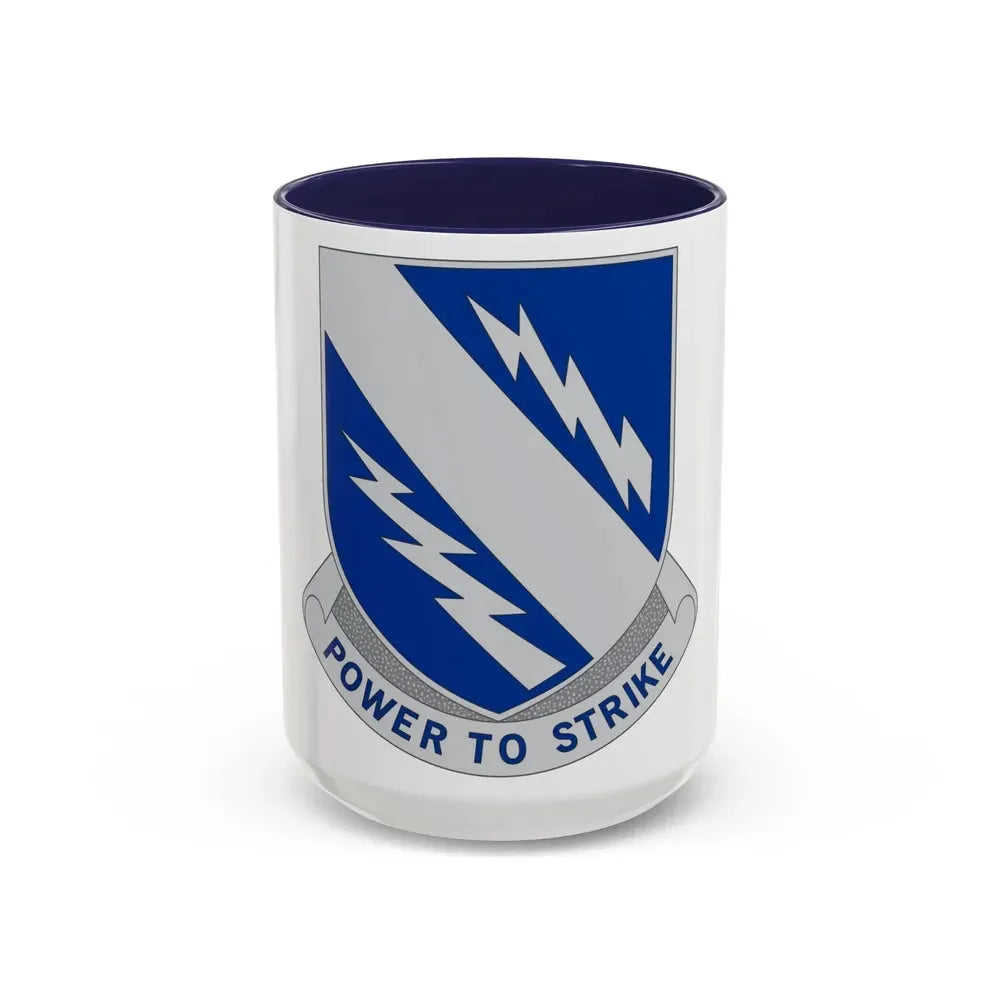 370 Armored Infantry Battalion (U.S. Army) Accent Coffee Mug 15oz Navy - Go Mug Yourself