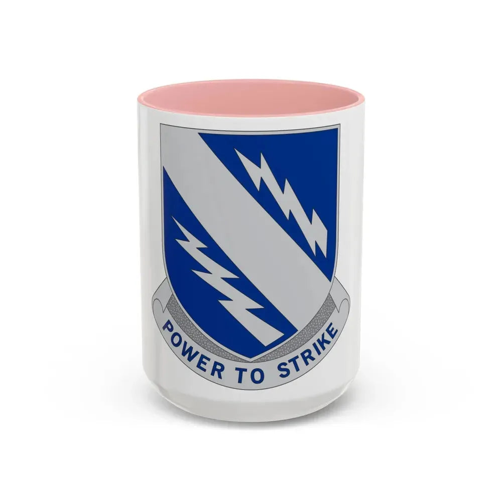 370 Armored Infantry Battalion (U.S. Army) Accent Coffee Mug 15oz Pink - Go Mug Yourself