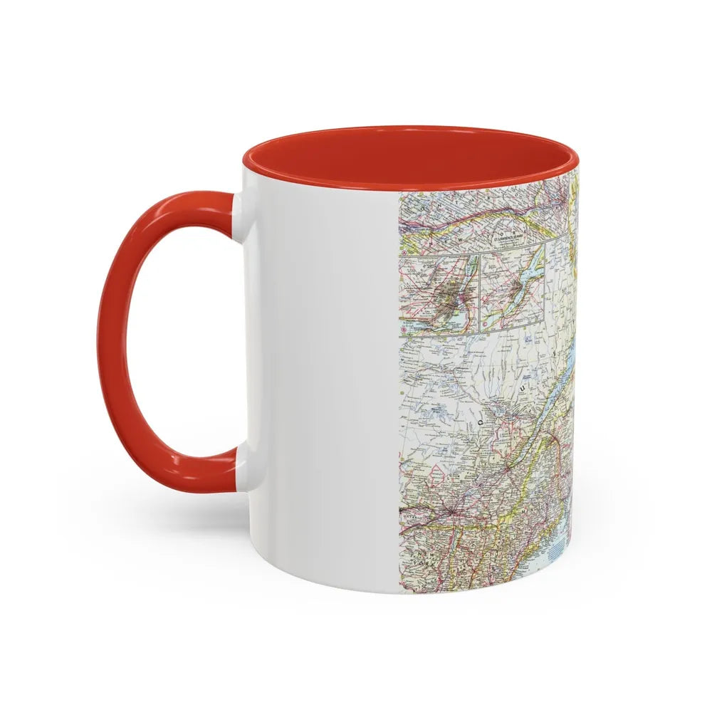 Canada - Eastern (1967) (Map) Accent Coffee Mug-Go Mug Yourself