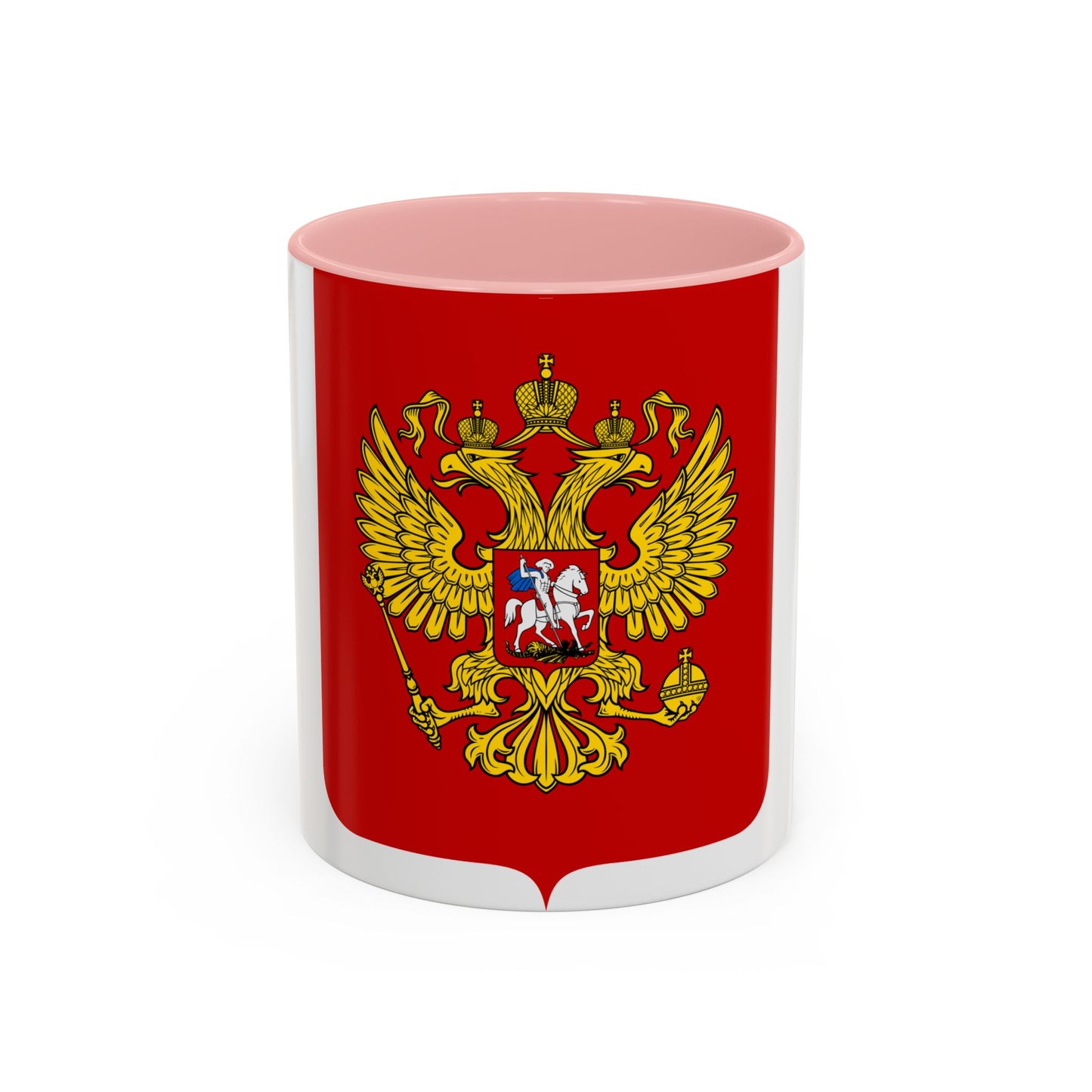 Coat of Arms of the Russian Federation - Accent Coffee Mug