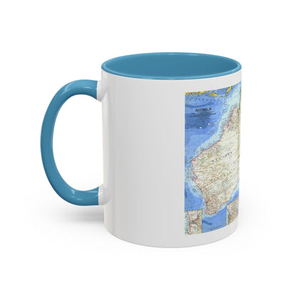 Australia (1963) (Map) Accent Coffee Mug