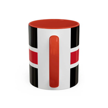 Flag of Durham UK - Accent Coffee Mug-Go Mug Yourself